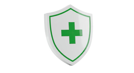 Obraz premium Isolated Medical Shield