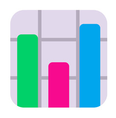 Colorful Bar Chart Icon