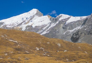 Himalayas, Nepal - The famous hiking on the roof of the world called Annapurna Circuit in Himalaya...