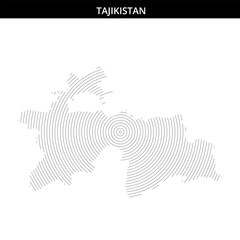 Unique artistic representation of Tajikistan's geography