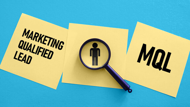 MQL Marketing Qualified Lead is shown as business concept
