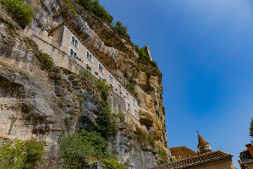 Building in the cliffside of Rocamadour