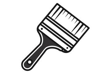 Paintbrush line art design isolated on transparent background