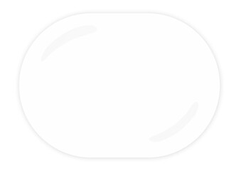 Glossy glass button transparent and overlay effect. Minimalist Modern UI element.