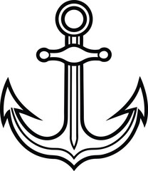 anchor on a white