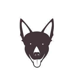 vector illustration of a dog