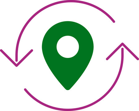 Location  Update In Fill  Icon