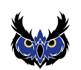 eagle owl vector illustration