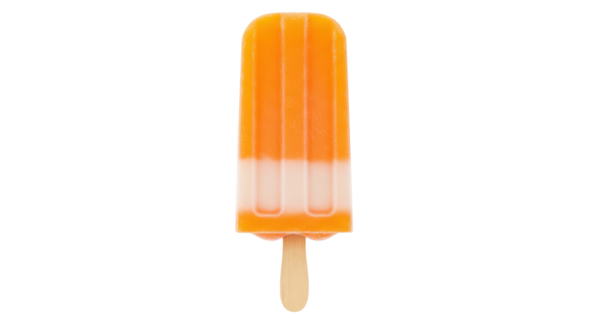Isolated Orange Popsicle