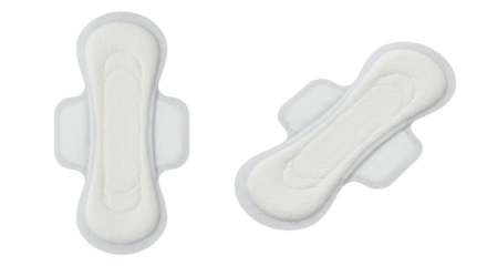 Isolated Sanitary Napkins
