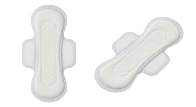 Isolated Sanitary Napkins