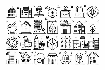 seamless pattern with houses
