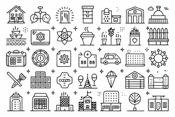 seamless pattern with houses