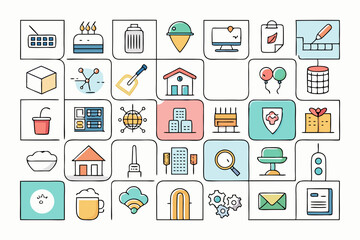 flat icons for web