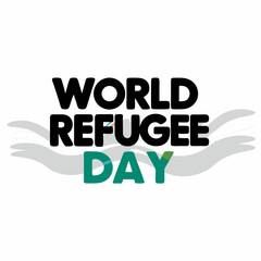 World refugee day awareness graphic