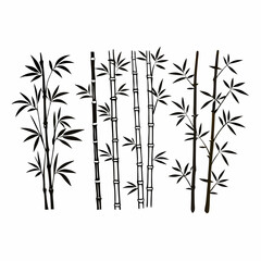 Creative Bamboo Branches Vector Illustration | Elegant Nature Element for Eco-Friendly and Asian-Themed Designs