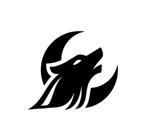 black and white wolf