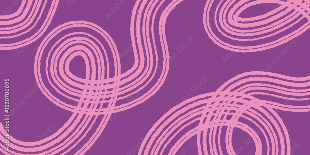 Poster the rhythmic curves and vibrant color contrast create a dynamic and energetic visual, reminiscent of