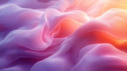 Obraz premium Minimal liquid background with flowing abstract shapes and gentle soft pastel color palette.