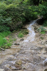 Blick auf die Naturlandschaft von Bad Urach auf der Schwäbischen Alb	