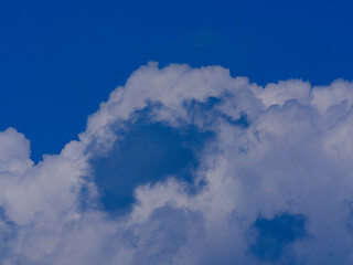 blue sky and white clouds background
