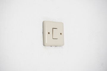 a on off button with white isolated