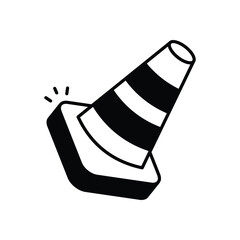 Safety Cone Vector icon