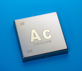 Actinium Radioactive; used in radiation therapy.