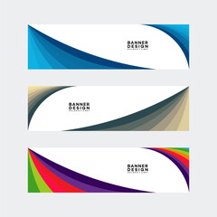 Collection of abstract banner designs.