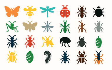 Insect and Bug Icon Assortment