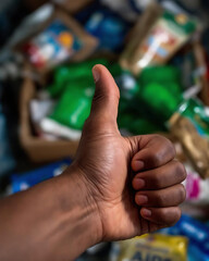 Humanitarian aid and support concept for world humanitarian day.