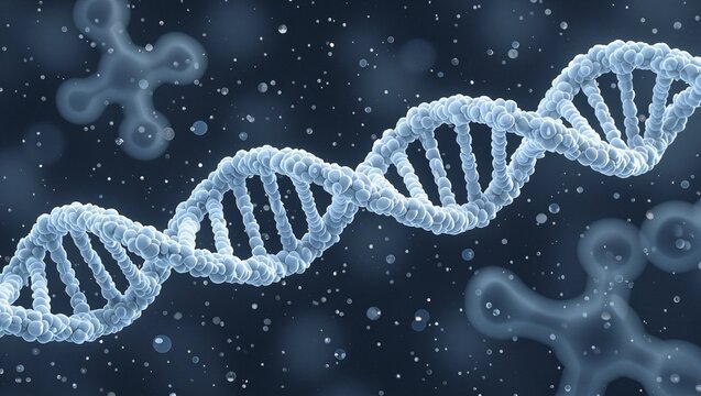 mRNA image showcasing molecular biology, essential for understanding genetic processes and modern scientific research.