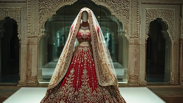 traditional rajasthani lehenga choli indian attire video