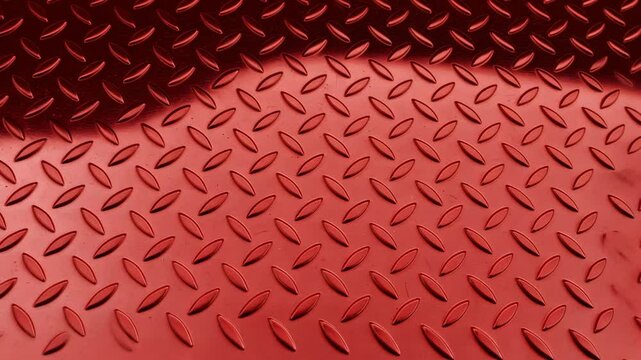 Red metal diamond plate