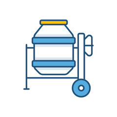 Cement Mixer Vector icon