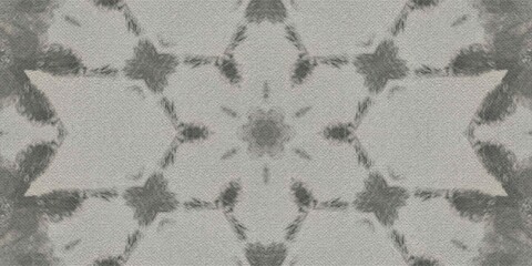 Kaleidoscopic Mandala Pattern with Canvas Texture