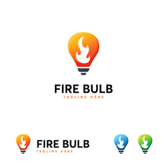 Colorful fire bulb  design.