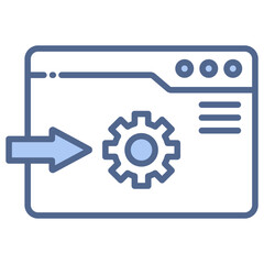 Landing Page Blue Icon