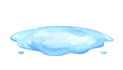 水たまり（水彩画テクスチャ）