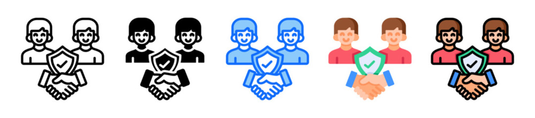 Trusted Partner Icon Multiple Style