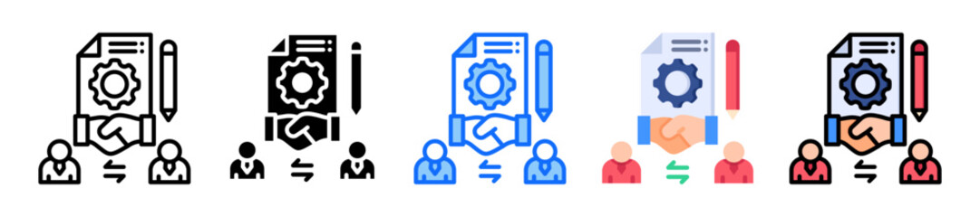 Joint Project Icon Multiple Style