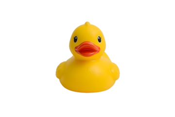 Yellow rubber duck toy