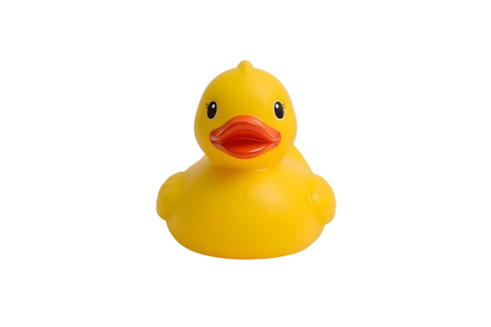 Yellow rubber duck toy