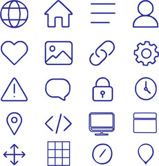20 Website UI Icons ? Minimal...