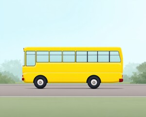 Infographic elements for clean school transport campaign, Electric school bus
