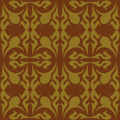 Seamless floral pattern, colorful ditsy print, abstract ornament in retro folk motif. Pretty decorative art botanical design of hand drawn large, small flowers, leaves, wild herbs. Vector illustration