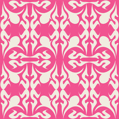 Seamless floral pattern, colorful ditsy print, abstract ornament in retro folk motif. Pretty decorative art botanical design of hand drawn large, small flowers, leaves, wild herbs. Vector illustration