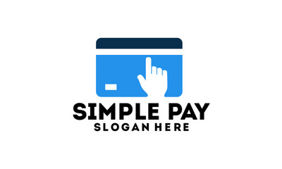 Simple Pay logo designs concept
