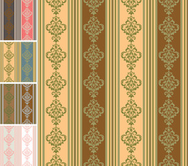 Vector patterns set. Luxury ornaments in traditional arabian, moroccan, islamic style.