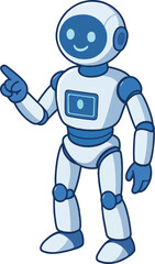 Cute Robot Pointing